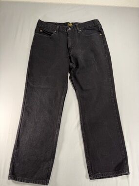 Men’s Lee Relaxed Fit Black Jeans Size 36/29 #899